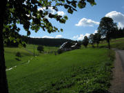 Blick nach Westen zum Hochberghof am 1.9.2010