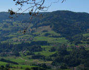 Blick vom Holzer Kreuz nach Westen auf Ittenschwand am 20.9.2010