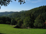 Blick vom Lorenzenhof nach Westen zum Berglehof und Kreuzmoos am 22.9.2010
