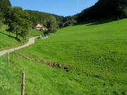 Blick nach Nordosten zum Oberbauerhof im Obertal am 22.9.2010