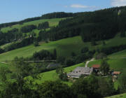 Blick nach Westen �ber den Kapfenhof und Oberibental am 1.9.2010