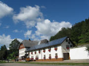 Blick nach Norden zum Gasthaus Schneeberg am 1.9.2010