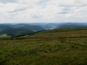 Hohneck 9.8.2010: Blick nach Nordwesten zum Lac de Longemer