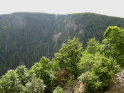 Blick von der Strasse Col de la Schlucht nach S�den zum Felsenpfad 9.8.2010