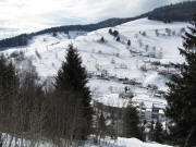 Blick nach Westen �ber Aftersteg zur Strasse nach Hasbach am 21.2.2010
