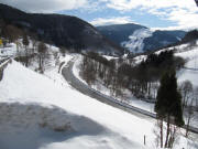 Blick von Aftersteg nach S�den zum Hasenhorn am 21.2.2010