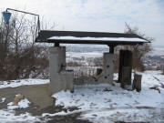 Blick nach S�den beim Attilafelsen auf Niederrimsingen am 16.2.2010