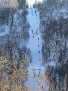 Tele-Blick nach S�den zum Fahler Loch-Lift am 16.2.2010