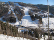 Blick nach S�den auf den FIS-Hang ins Fahler Loch am 14.2.2010
