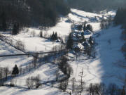 Blick nach S�dwesten �ber Fahl im, Oberen Wiesental am 14.2.2010