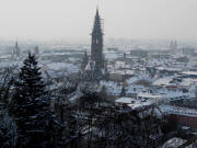 Tele-Blick vom Dattler auf dem Schlo�berg am 12.2.2010 nach S�dwesten zum M�nster
