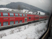 Blick nach Osten �ber den Bahnhof Himmelreich am 6.1.2010