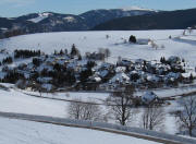 Tele-Blick vom Flammweg nach Osten �ber Hofsgrund zum Feldberg am 20.1.2010
