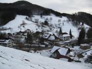 Blick vom Buck nach S�den runter auf Holl am 21.2.2010