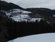 Tele-Blick von Hohenegg nach Westen auf Raich am 21.2.2010