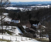 Blick �ber den Steinighof nach S�den am 21.2.2010