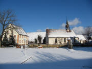 Blick nach Norden zur Johannneskapelle in Zarten am 2.1.2009 - links der Ruhenhof