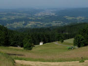 Blick von Hornberg nach S�dwesten auf Schopfheim am 7.7.2010