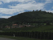 Blick nach Westen auf Husseren am 3.8.2010 abends