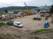 Blick �bers Badeparadies am 2.6.2010 nach Norden