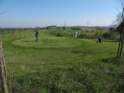 Blick am Gilgenstein ob Bamlach bzw. Hornich nach Norden zum Rhein am 28.4.2010