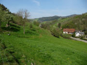 Blick vom Fu�hof nach Westen nach Eschbach am 27.4.2010