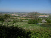 Blick von �tlingen nach Norden zu Binzen (rechts) und Efringen-Kirchen a 28.4.2010