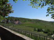 Blick von der �tlinger Kirche nach S�dosten zum T�llinger Berg am 28.4.2010