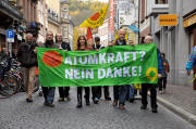 Gerberau in Freiburg am 23.10.2010: Atomkraft-nein danke