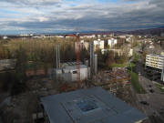 Buggi 50 am 13.11.2010 in Weingarten: Blick nach Norden �bers Heizkraftwerk