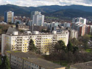 Buggi 50 am 13.11.2010 in Weingarten: Blick nach S�dosten Hochh�user Krozinger Strasse