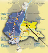 8 Zentren mit ihrem Umland - 8 poles urbains et p�riurbains