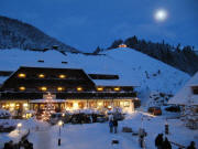 Galgenberg am 18.12.2010: Blick nach Norden �ber Sternen und Galgenberg bis hoch zum Mond