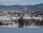 Blick vom Giersberg nach Nordwesten �ber den Kirchzartener Friedhof am 3.12.2010