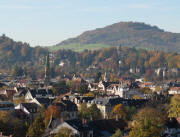 Blick vom Greiffenegg nach Süden über Wiehre zu Lorettoberg und Schönberg am 29.10.2010