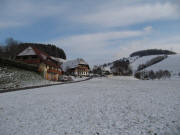 Blick nach Osten zum Helmlehof und ins Weilersbach am 15.12.2010