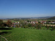Blick vom Heuweiler Kirchberg nach Norden über Heuweiler bis Denzlingen am 11.10.2010