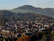 Ludwigsh�he am Schlossberg am 29.10.2010: Tele-Blick nach S�dwesten �ber die Wiehre zum Sch�nberg