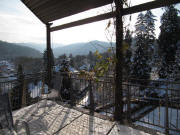 Blick vom Lorettokrankenhaus nach S�den zum Schlauinsland am 3.12.2010