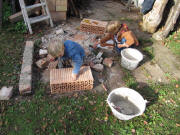 Mauern und malen am 14.11.2010