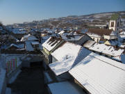 Blick nach Westen �ber Oberbergen am 4.12.2010