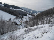 Blick nach S�dwesten �ber den Oberhof ins Weilersbach am 15.12.2010