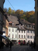 Blick von der Salzstrasse nach Osten zum Schlo�berg am 29.10.2010
