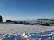 Blick nach Westen über den Talbachhof und das Nebelmeer zum Kandel am 31.12.2010