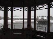 Seepark am 1.Advent 29.11.2010: Blick nach Westen vom T�rmle zum B�rgerhaus