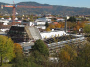 Seepark-Aussichtsturm am 29.10.2010: Blick nach Nordosten zum Westbad