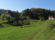 Blick nach Westen zum �benhof am 12.10.2010