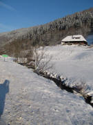 Blick nach Nordwesten �ber den Zastlerbach zum Glaserhansenhof am 16.12.2010
