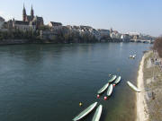 Kleinbasel am 29.3.2011: Blick nach S�dwesten zu M�nster und M�nsterh�gel
