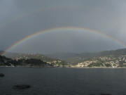 Moneglia 1.4.2011: Regenbogen doppelt